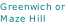 Greenwich or  Maze Hill